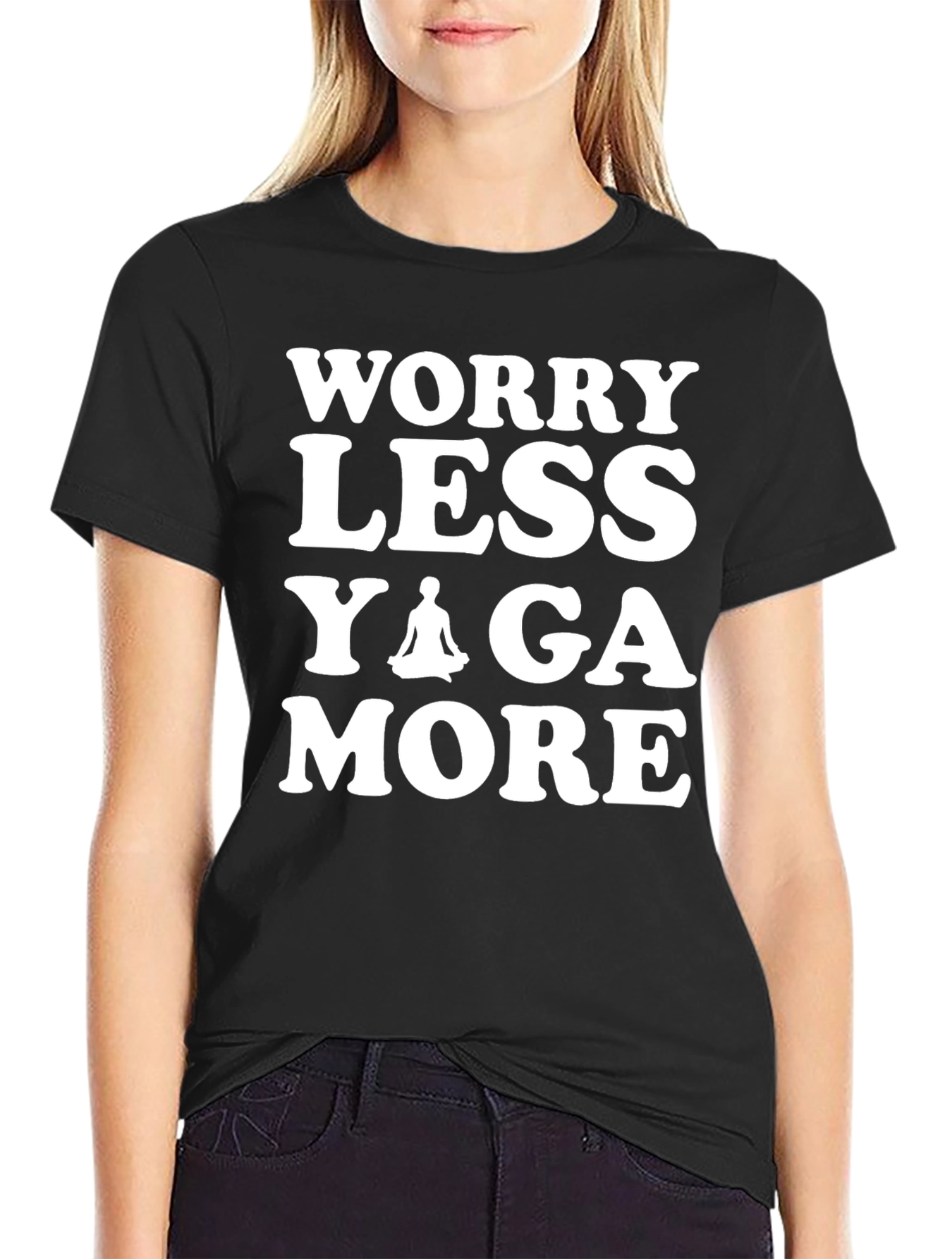Worry Less Yoga More Graphic T-Shirt