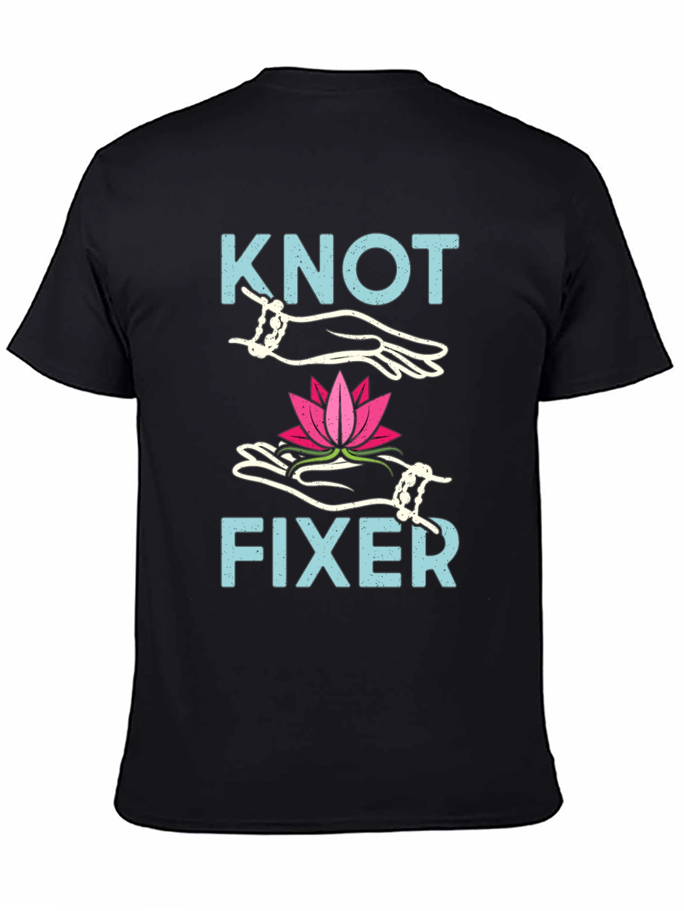 Knot Fixer T-Shirt - Lotus Flower Design