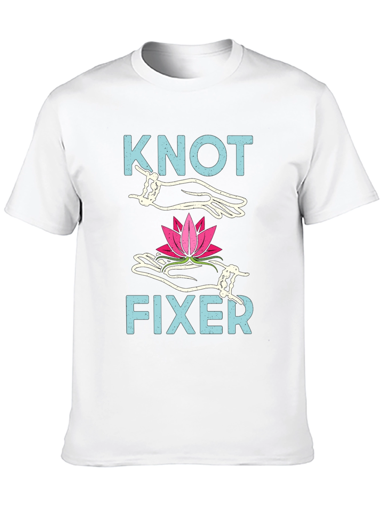 Knot Fixer T-Shirt - Lotus Flower Design