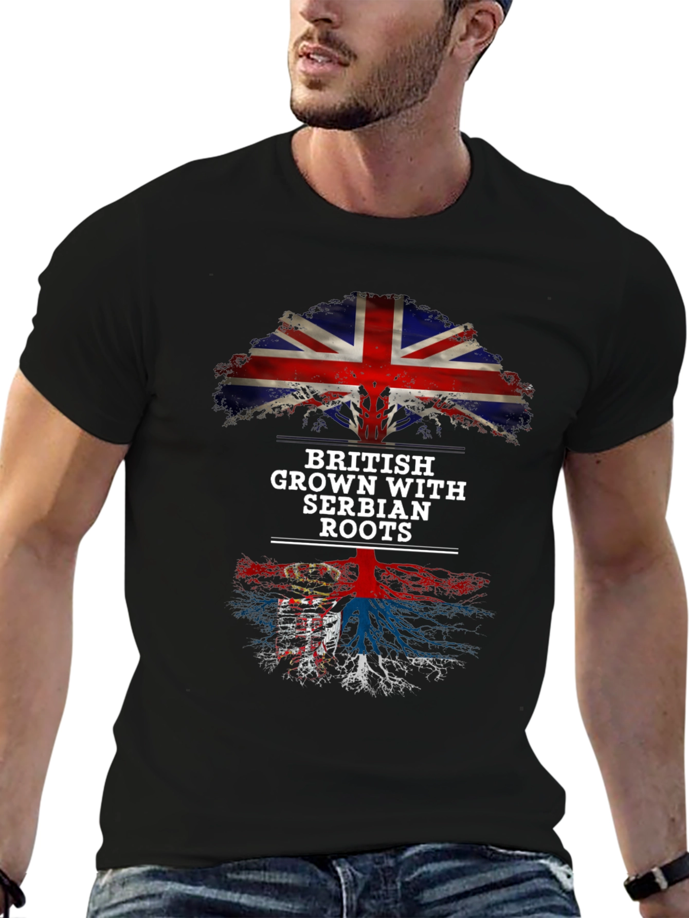 British Grown with Serbian Roots T-Shirt