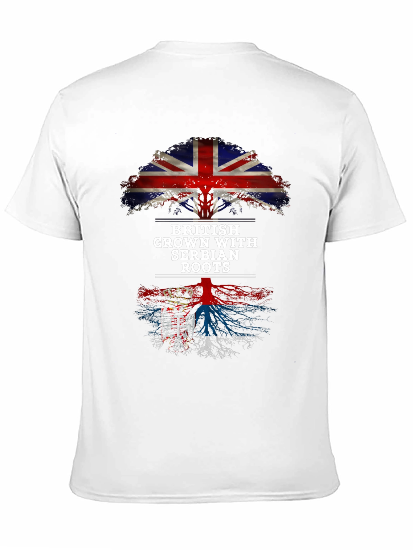 British Grown with Serbian Roots T-Shirt