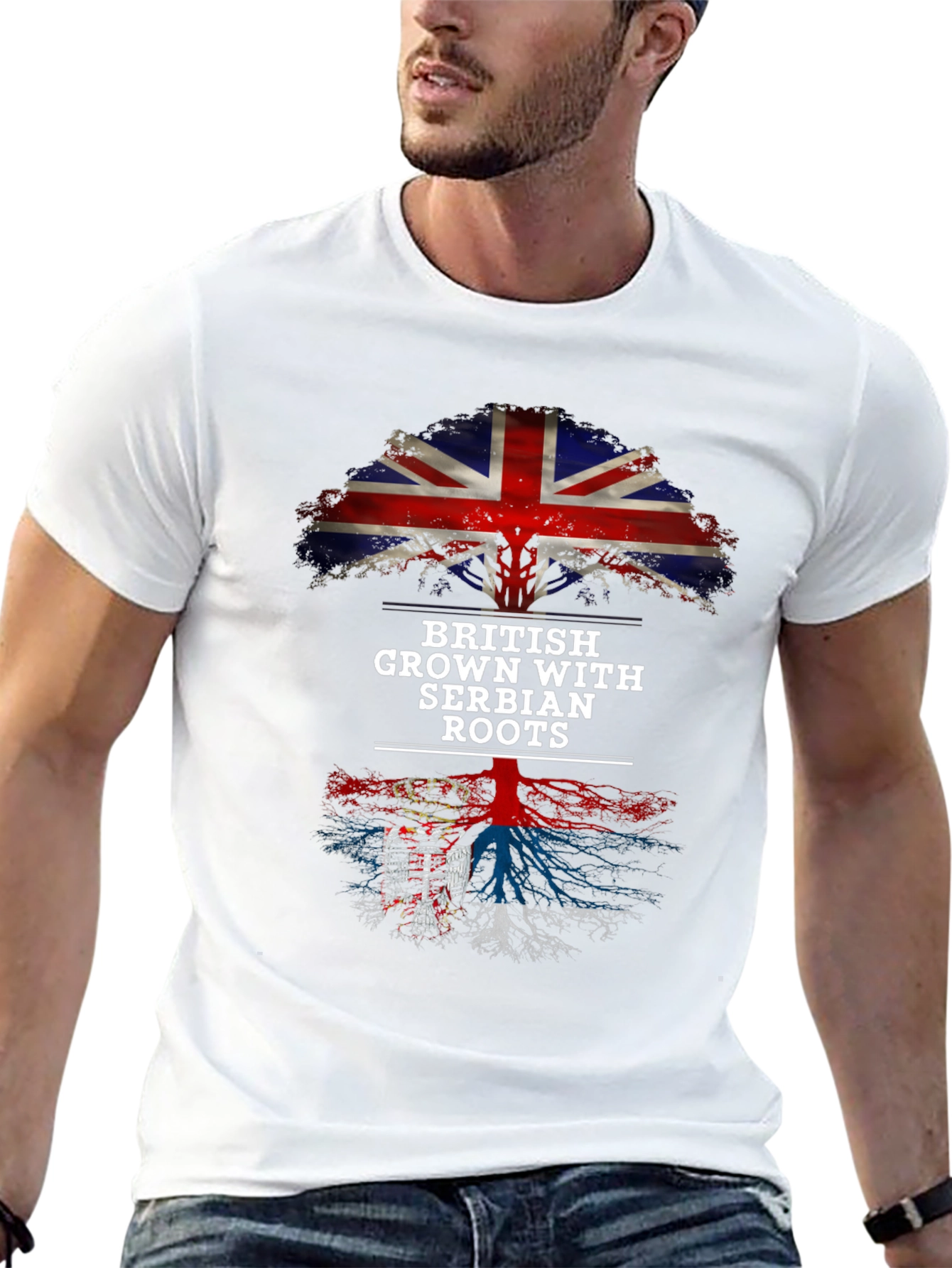 British Grown with Serbian Roots T-Shirt