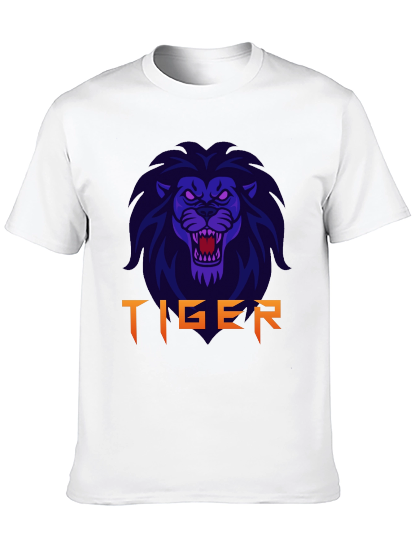 Mens Black Lion Graphic T-Shirt