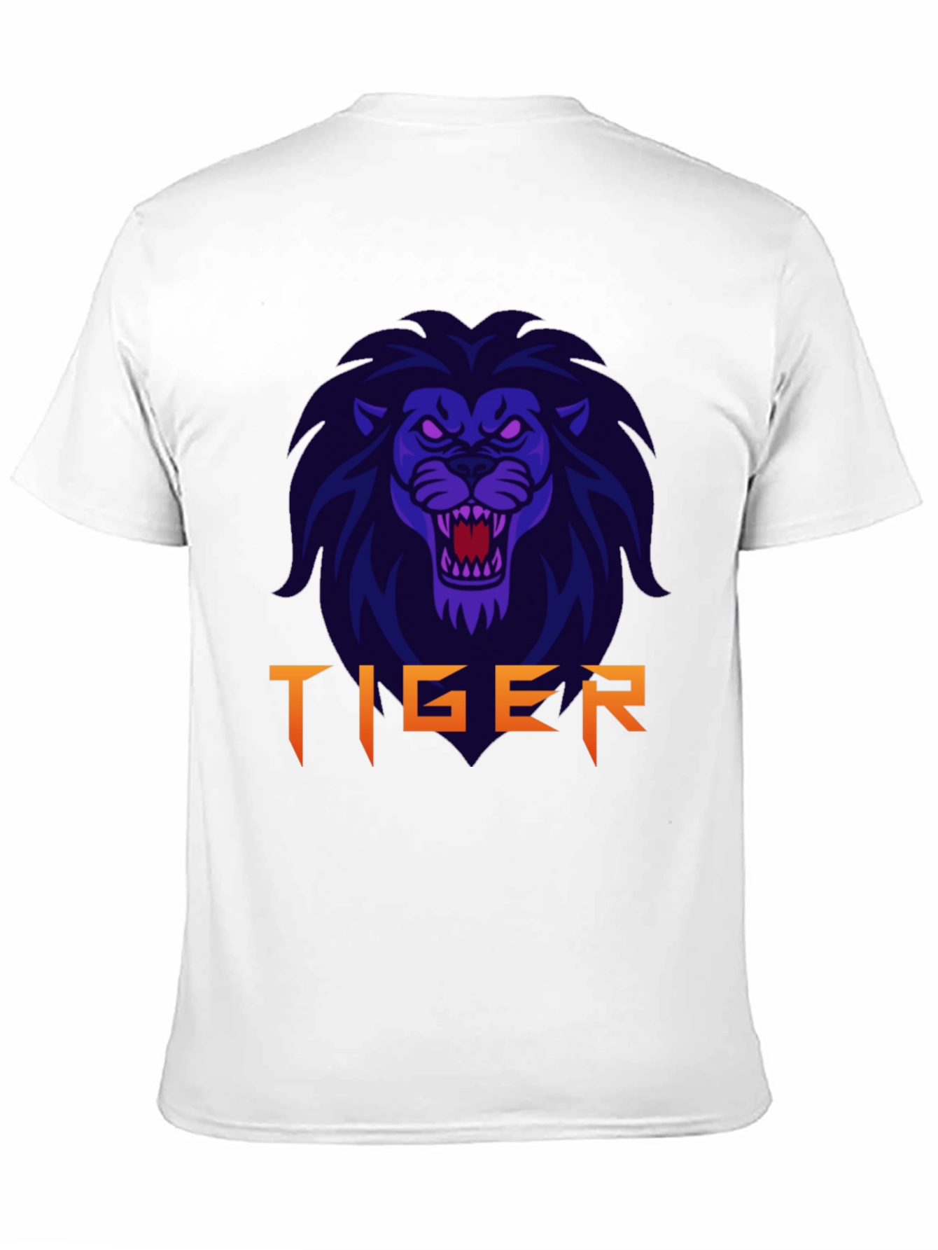 Mens Black Lion Graphic T-Shirt
