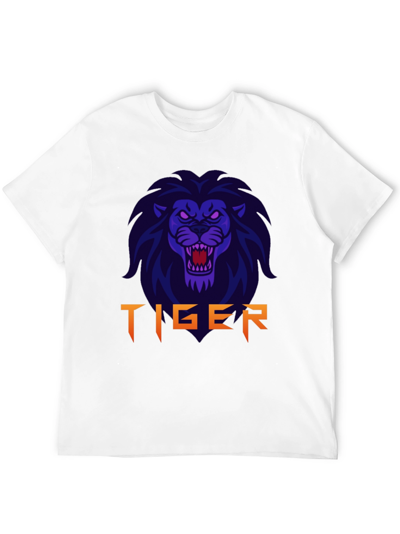 Mens Black Lion Graphic T-Shirt