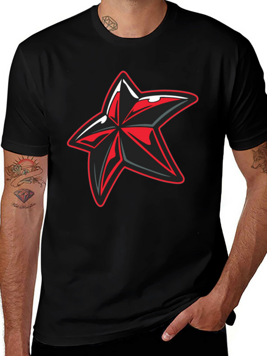 Edgy Graphic Star T-Shirt