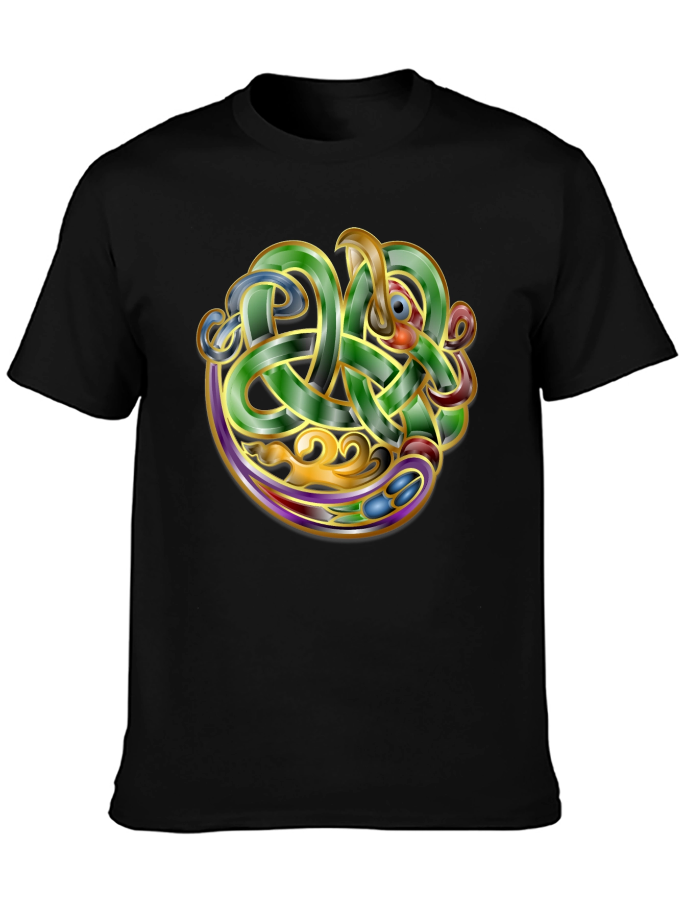 Celtic Knot Dragon Graphic T-Shirt - Unique Design