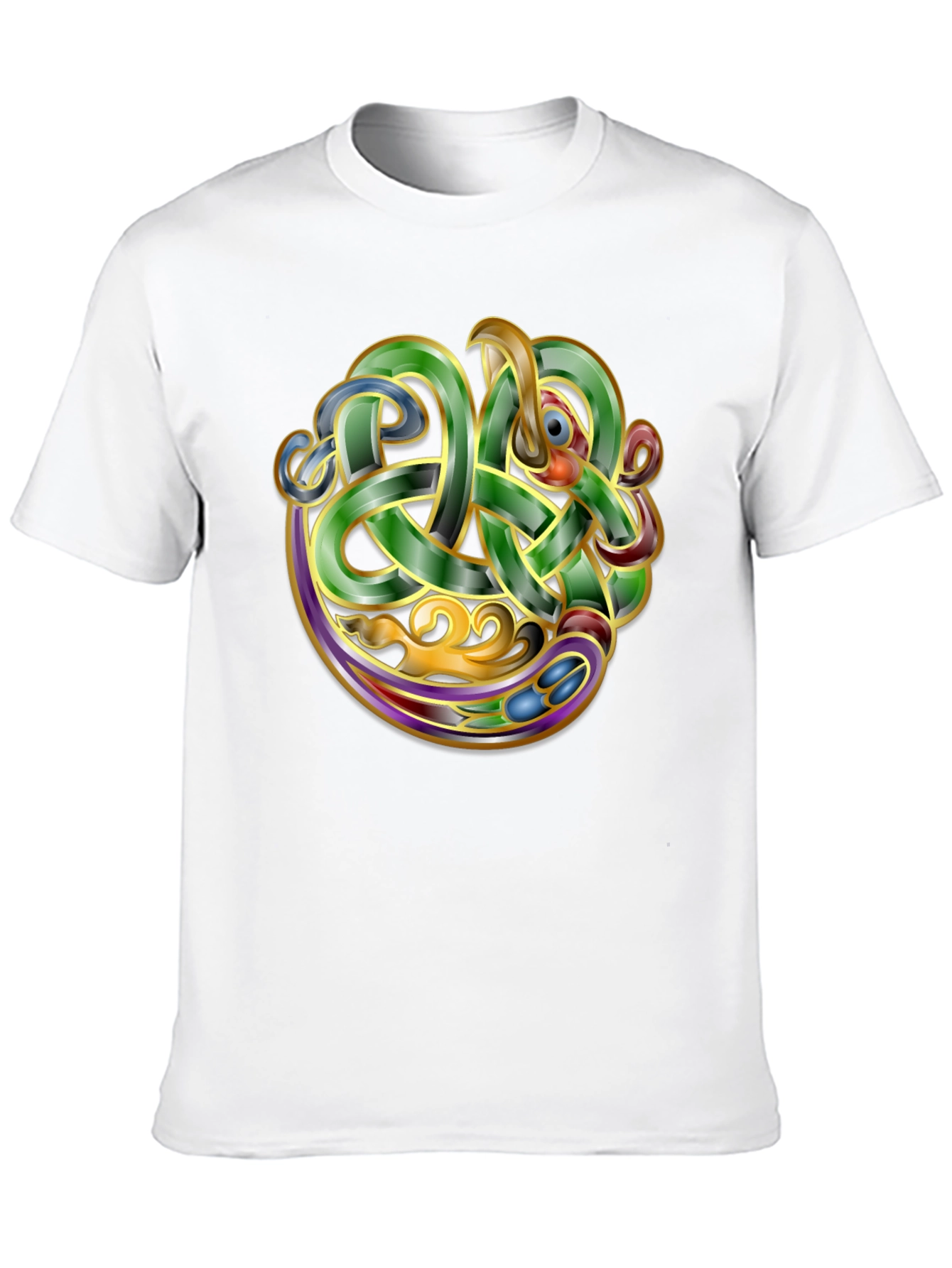 Celtic Knot Dragon Graphic T-Shirt - Unique Design