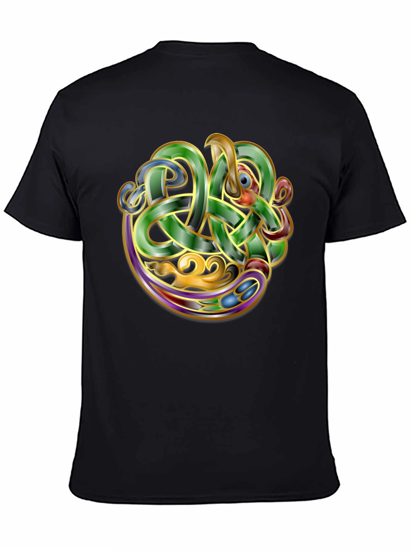 Celtic Knot Dragon Graphic T-Shirt - Unique Design
