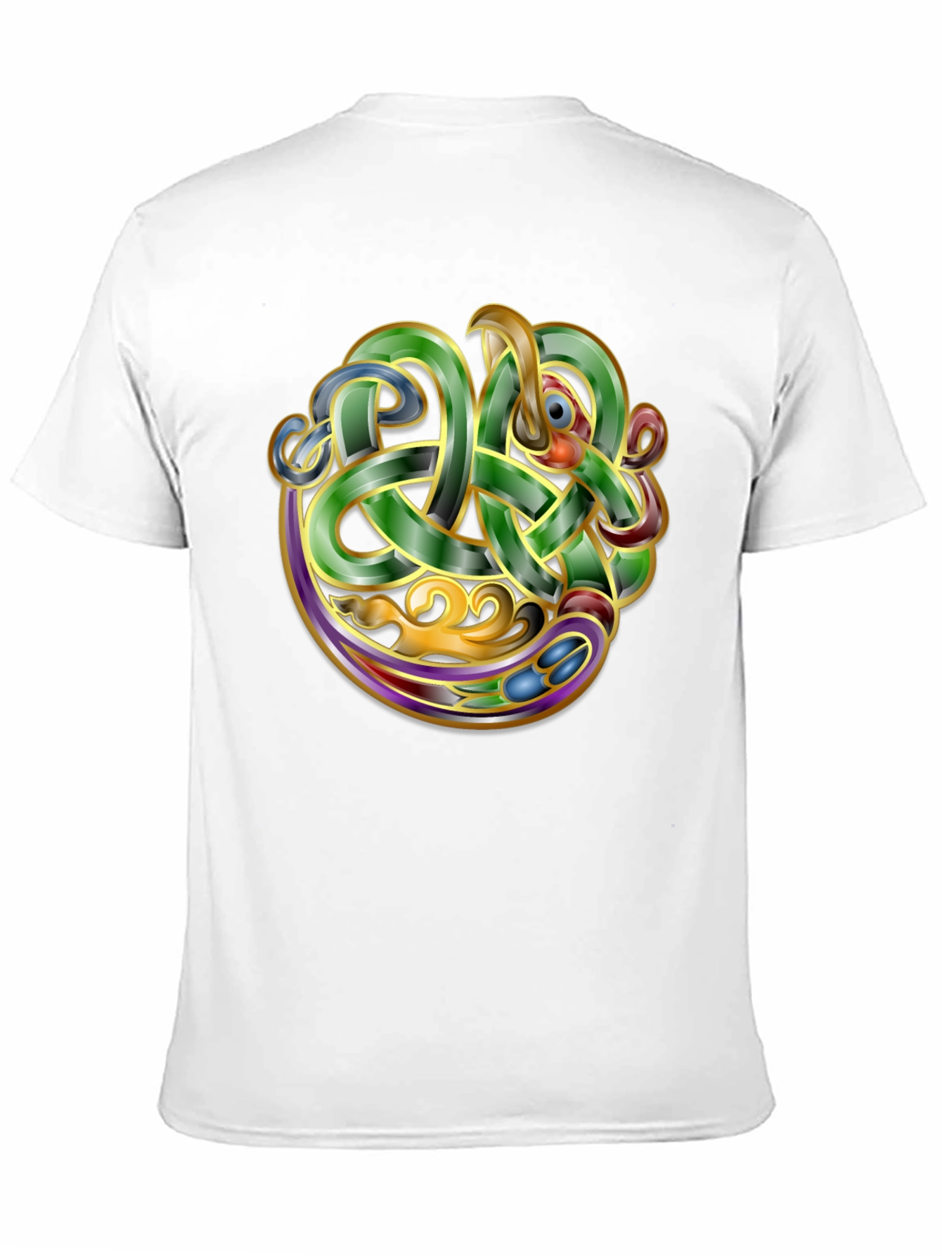 Celtic Knot Dragon Graphic T-Shirt - Unique Design