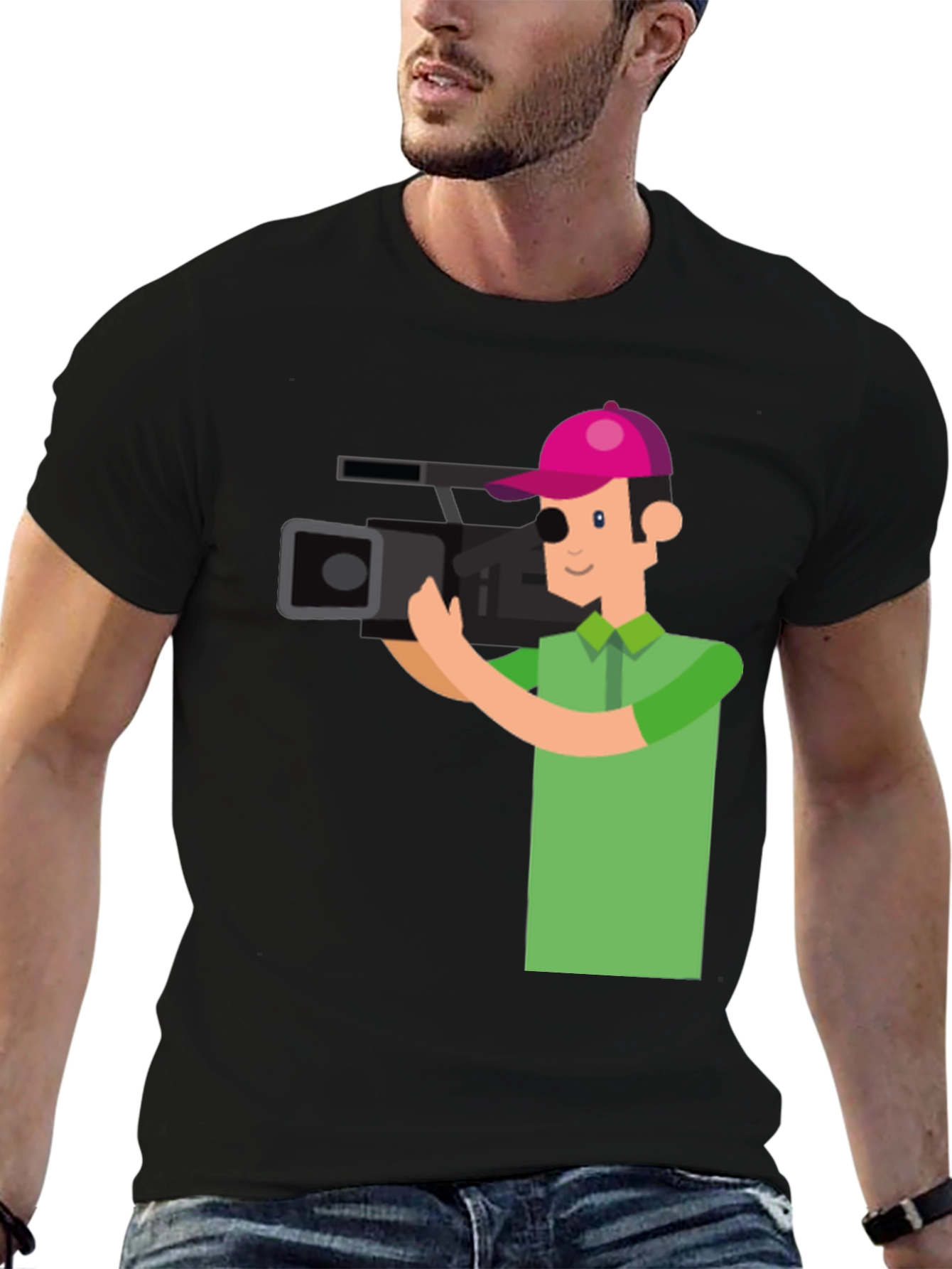 Cameraman Graphic Tee - Stylish & Unique Design