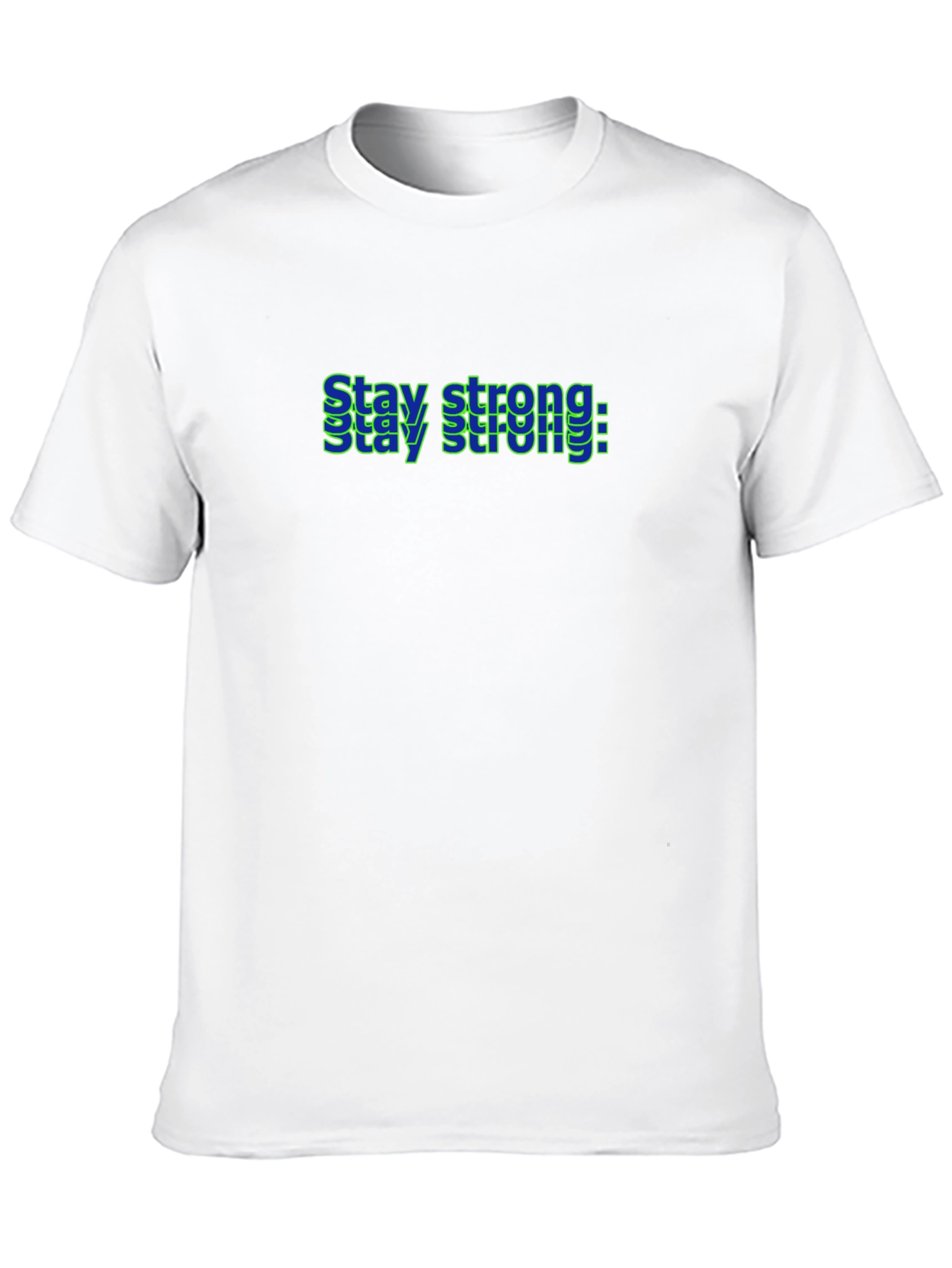 Stay Strong Graphic Black T-Shirt