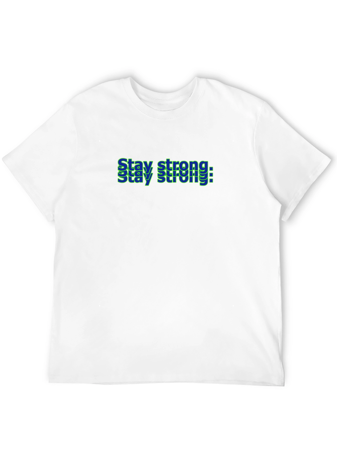 Stay Strong Graphic Black T-Shirt