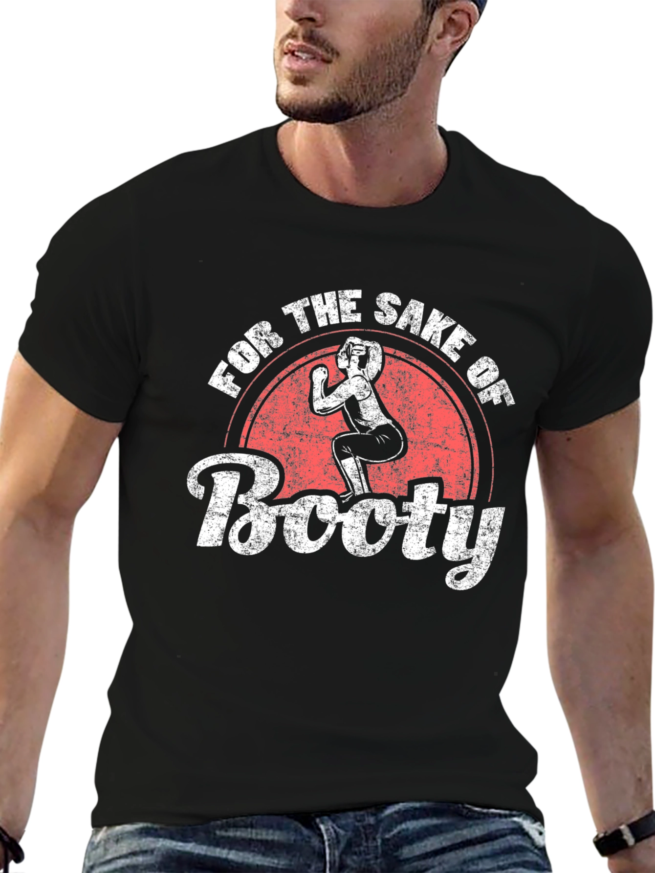For the Sake of Booty Novelty Graphic T-Shirt