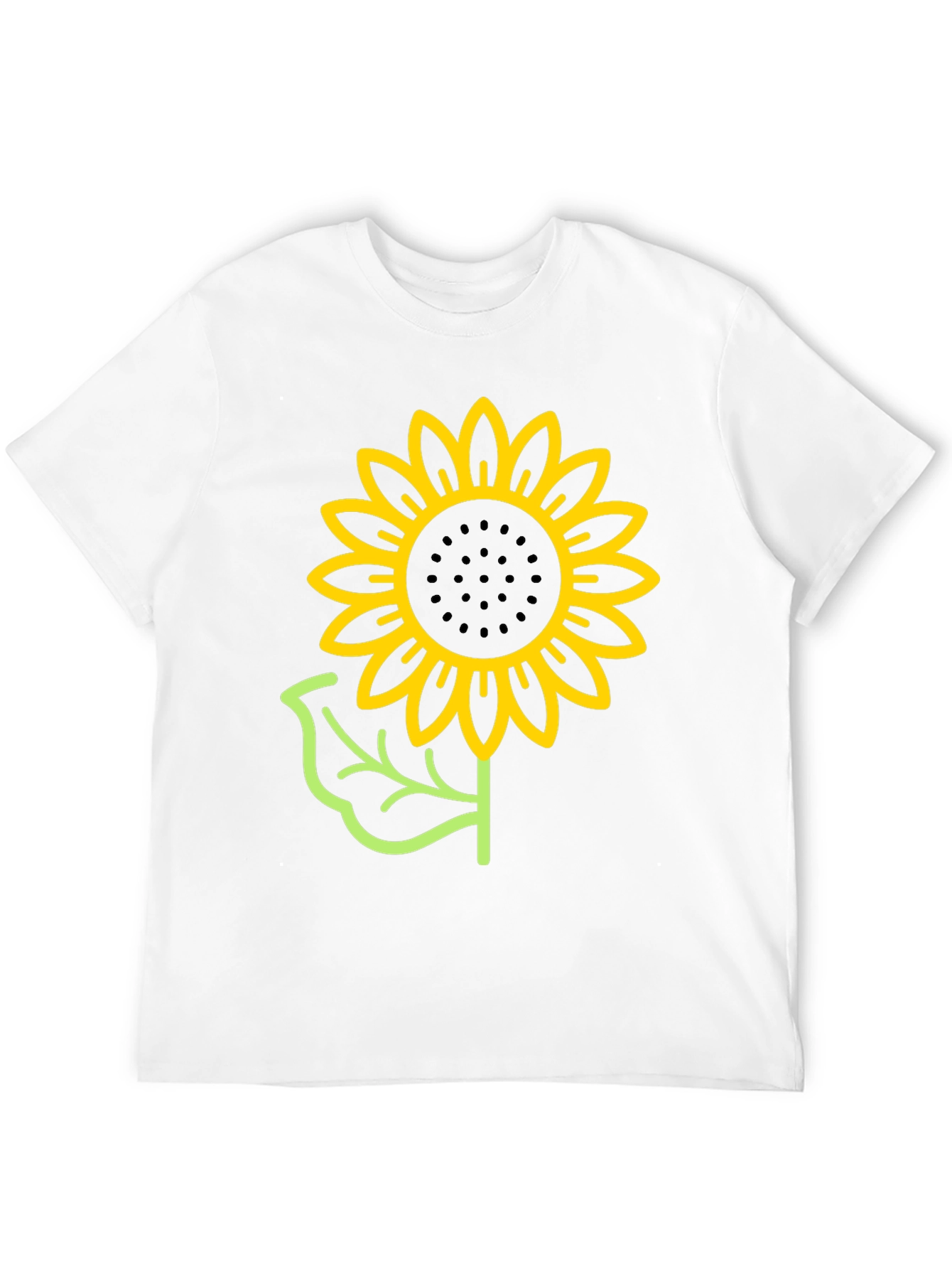 Sunflower Graphic T-Shirt - Black Cotton Tee
