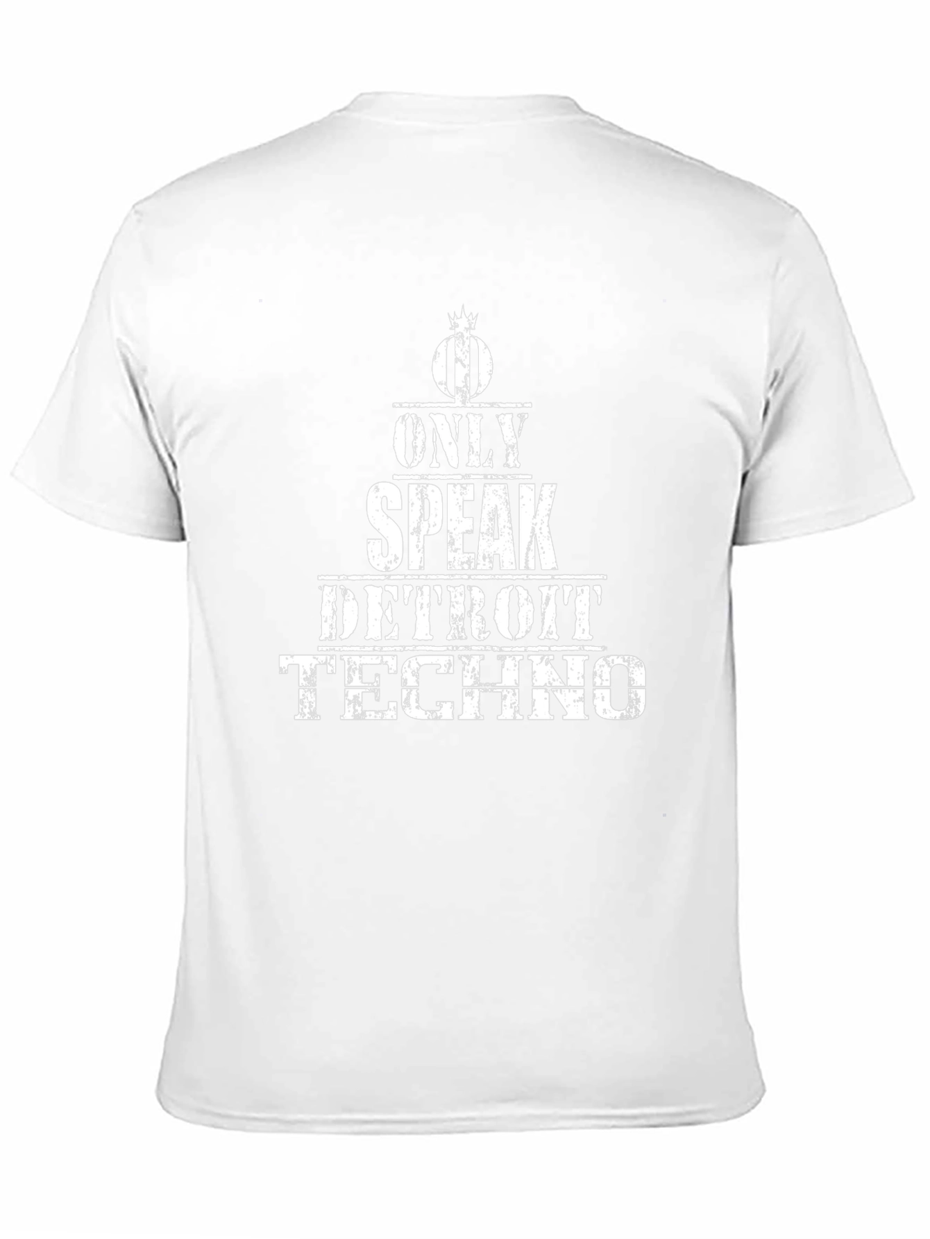 Only Speak Detroit Techno T-Shirt - Music Lover Tee