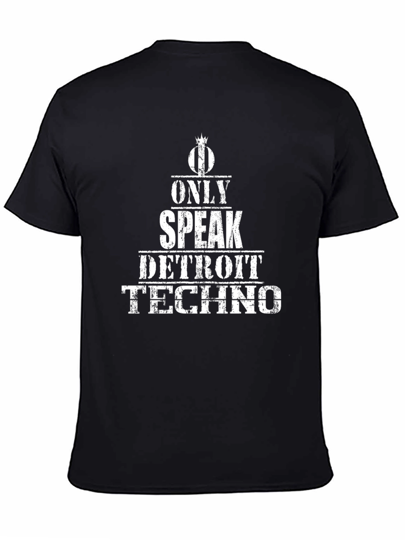 Only Speak Detroit Techno T-Shirt - Music Lover Tee