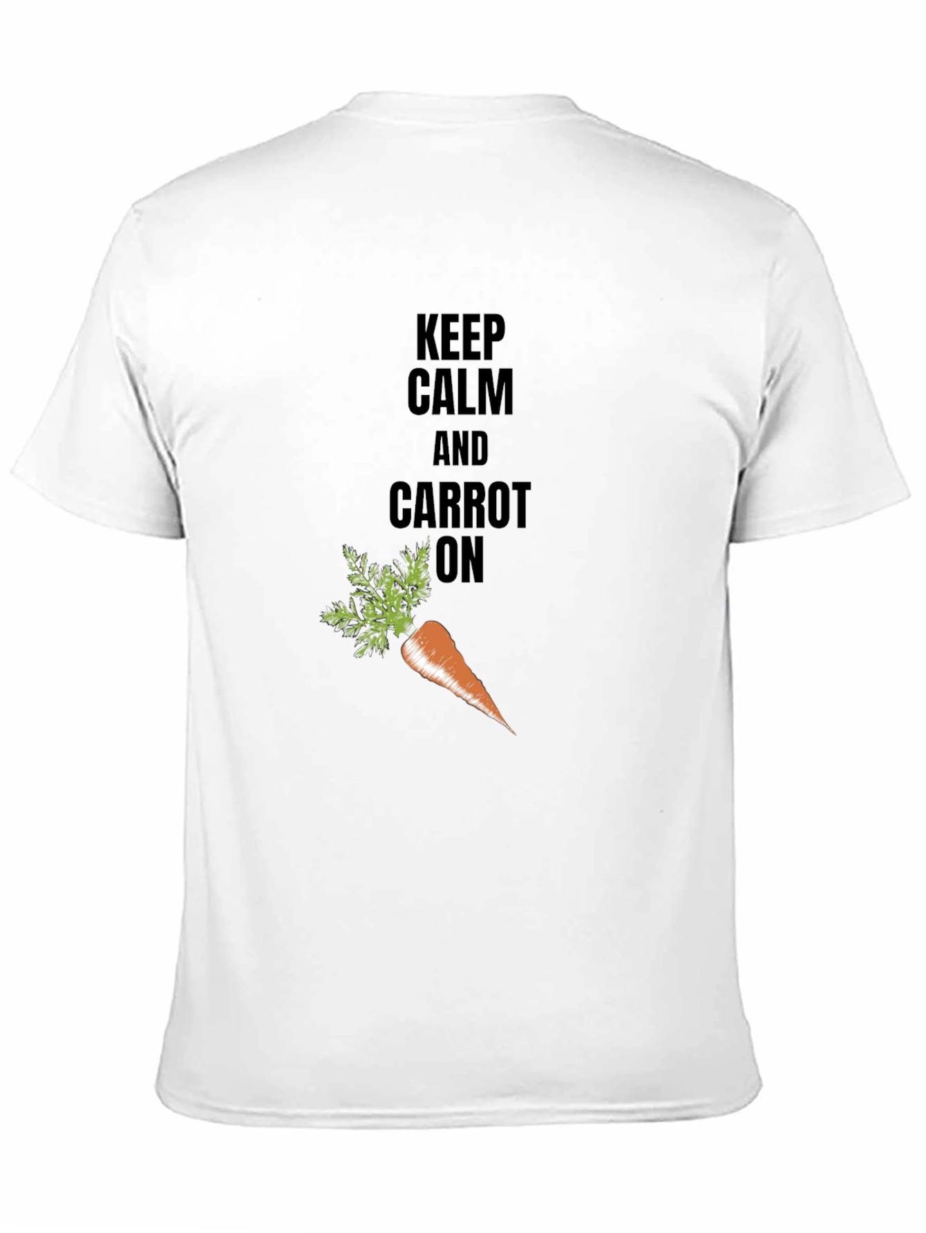 Keep Calm & Carrot On Black T-Shirt