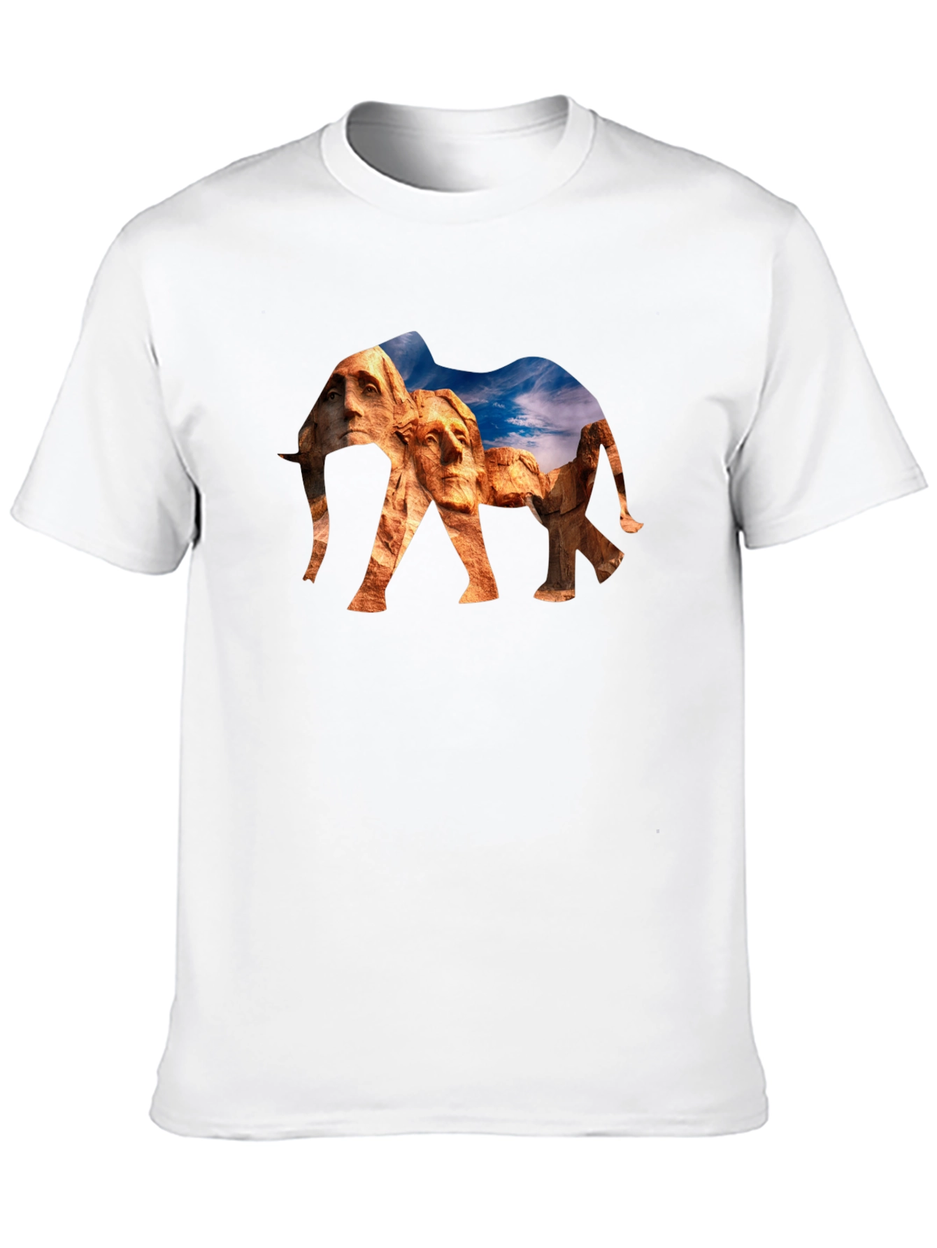 Mount Rushmore Elephant Graphic Tee