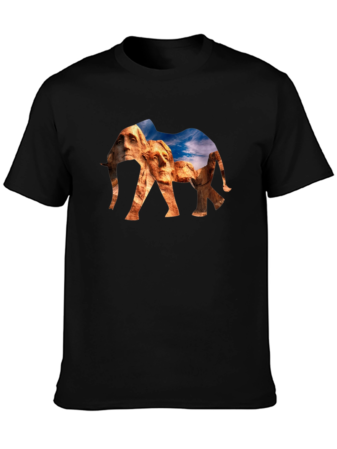 Mount Rushmore Elephant Graphic Tee