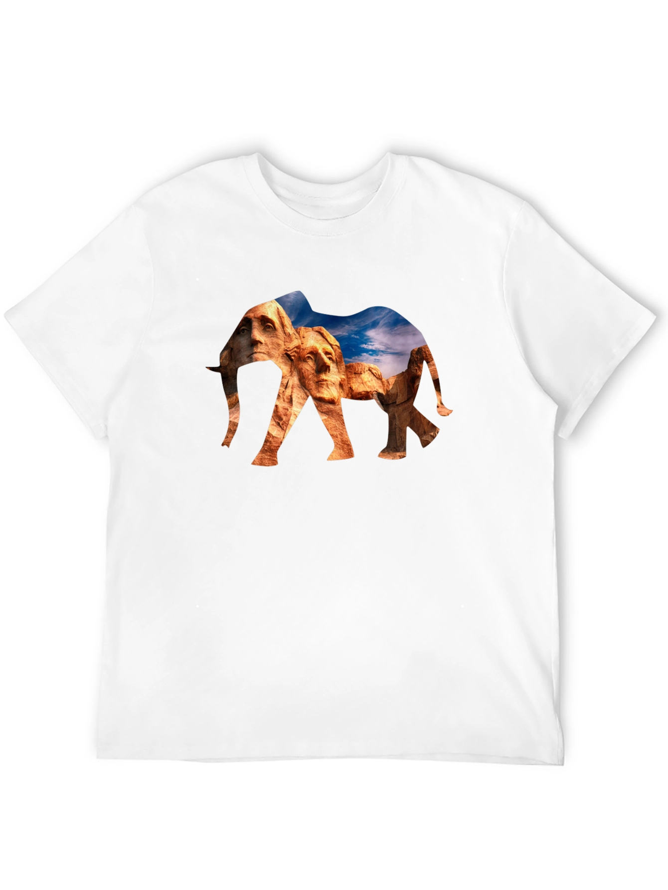 Mount Rushmore Elephant Graphic Tee