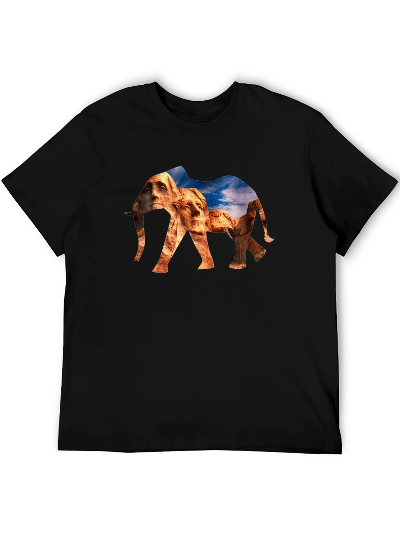 Mount Rushmore Elephant Graphic Tee