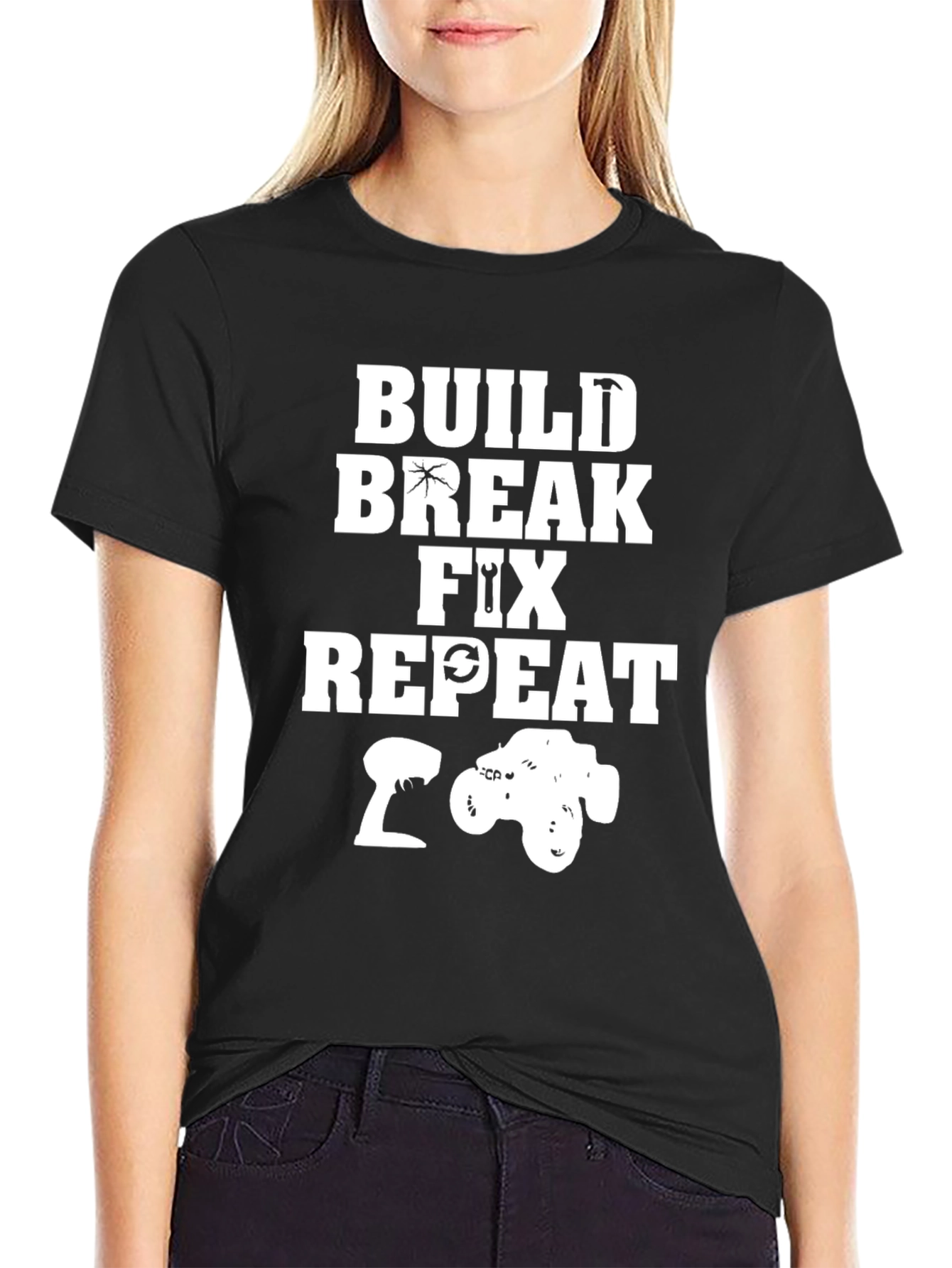 Build Break Fix Repeat RC Enthusiast T-Shirt