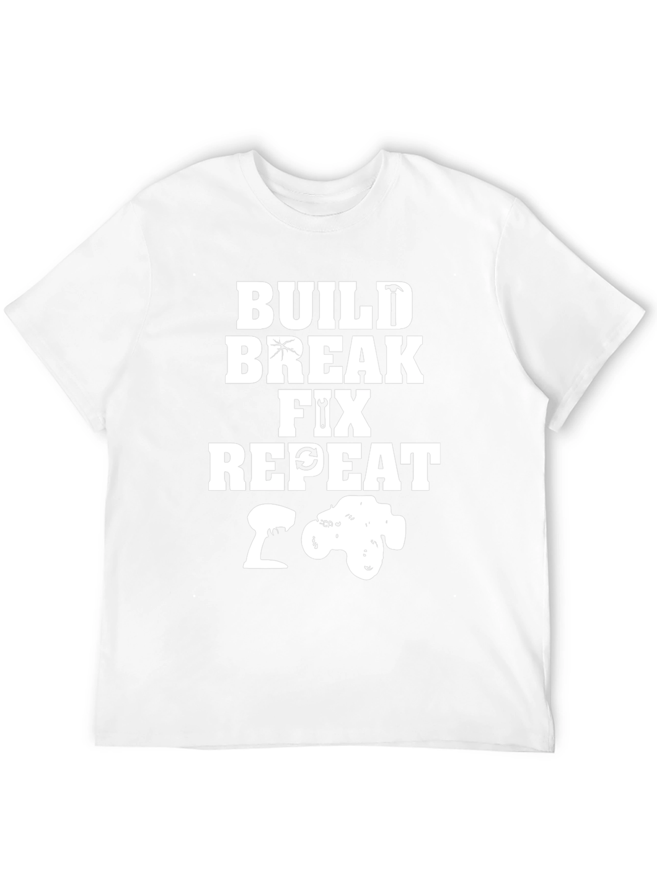 Build Break Fix Repeat RC Enthusiast T-Shirt