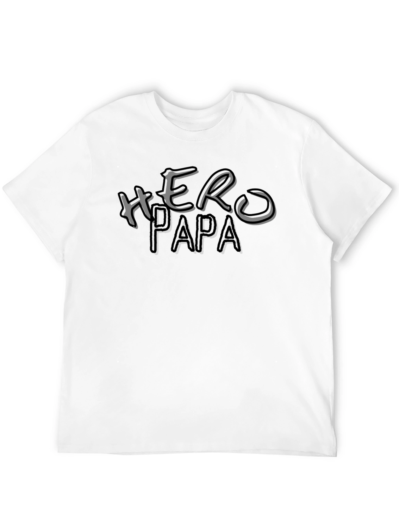Hero Papa Graphic T-Shirt - Black