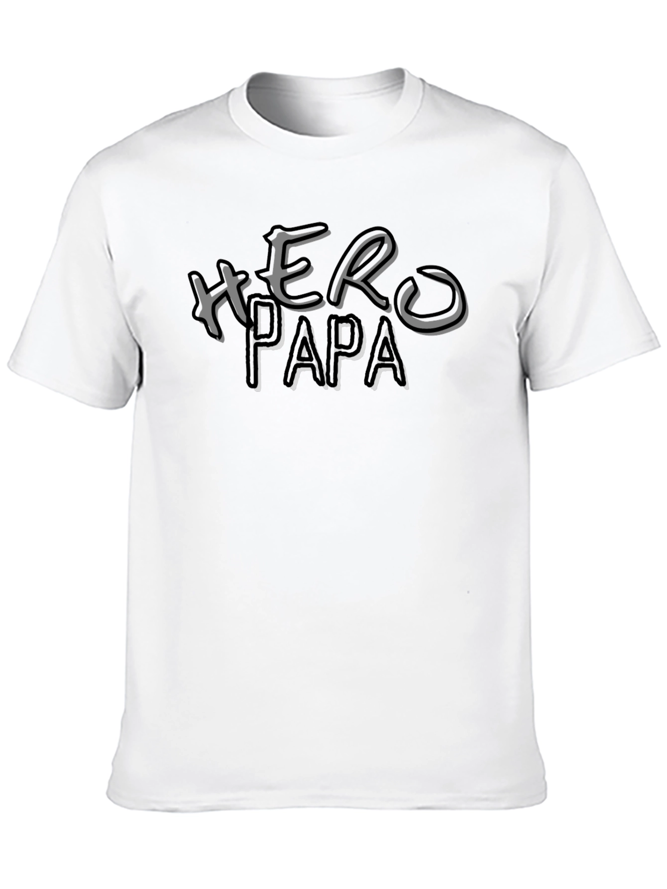 Hero Papa Graphic T-Shirt - Black