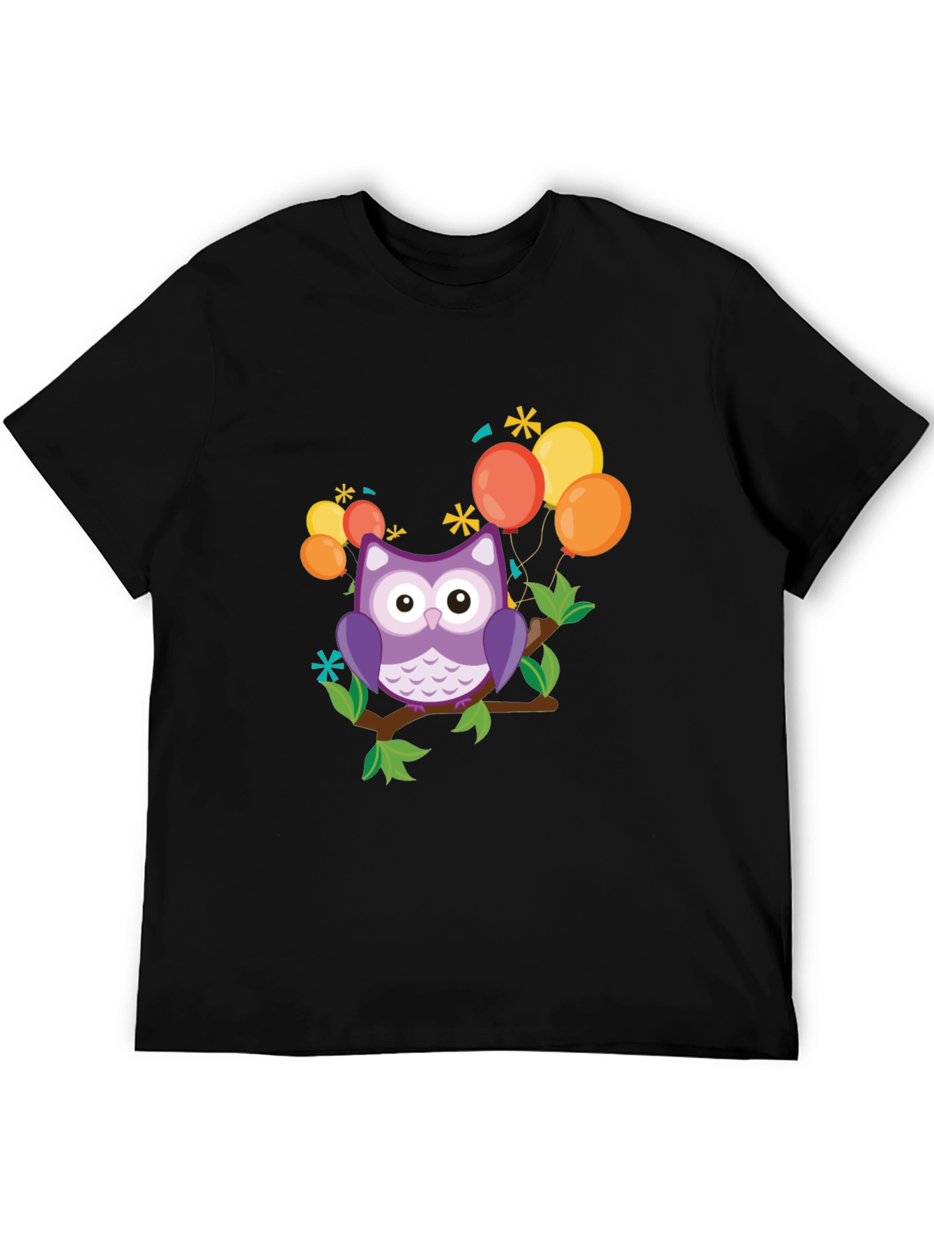Cute Owl on Branch Graphic Tee