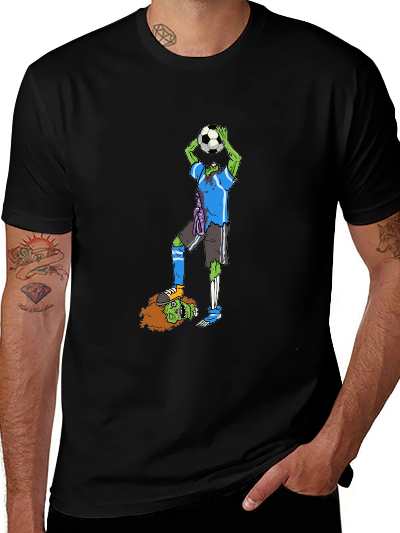 Zombie Soccer T-Shirt - Funny Graphic Tee