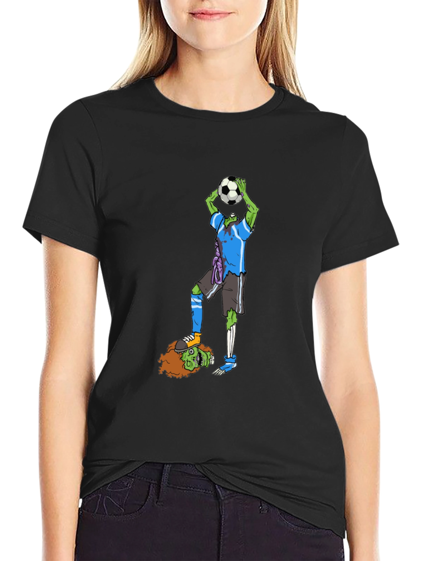 Zombie Soccer T-Shirt - Funny Graphic Tee