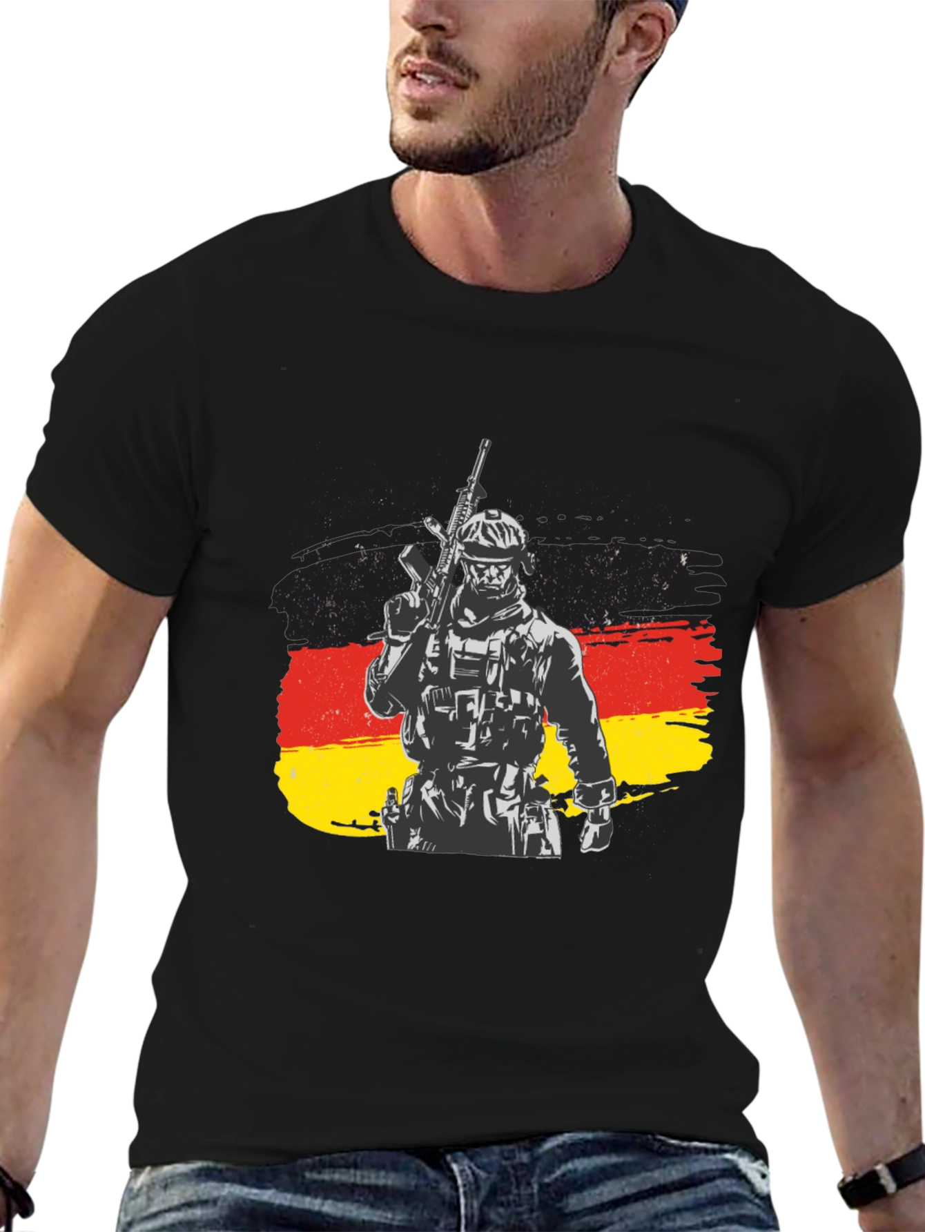 German Soldier Flag Graphic Tee