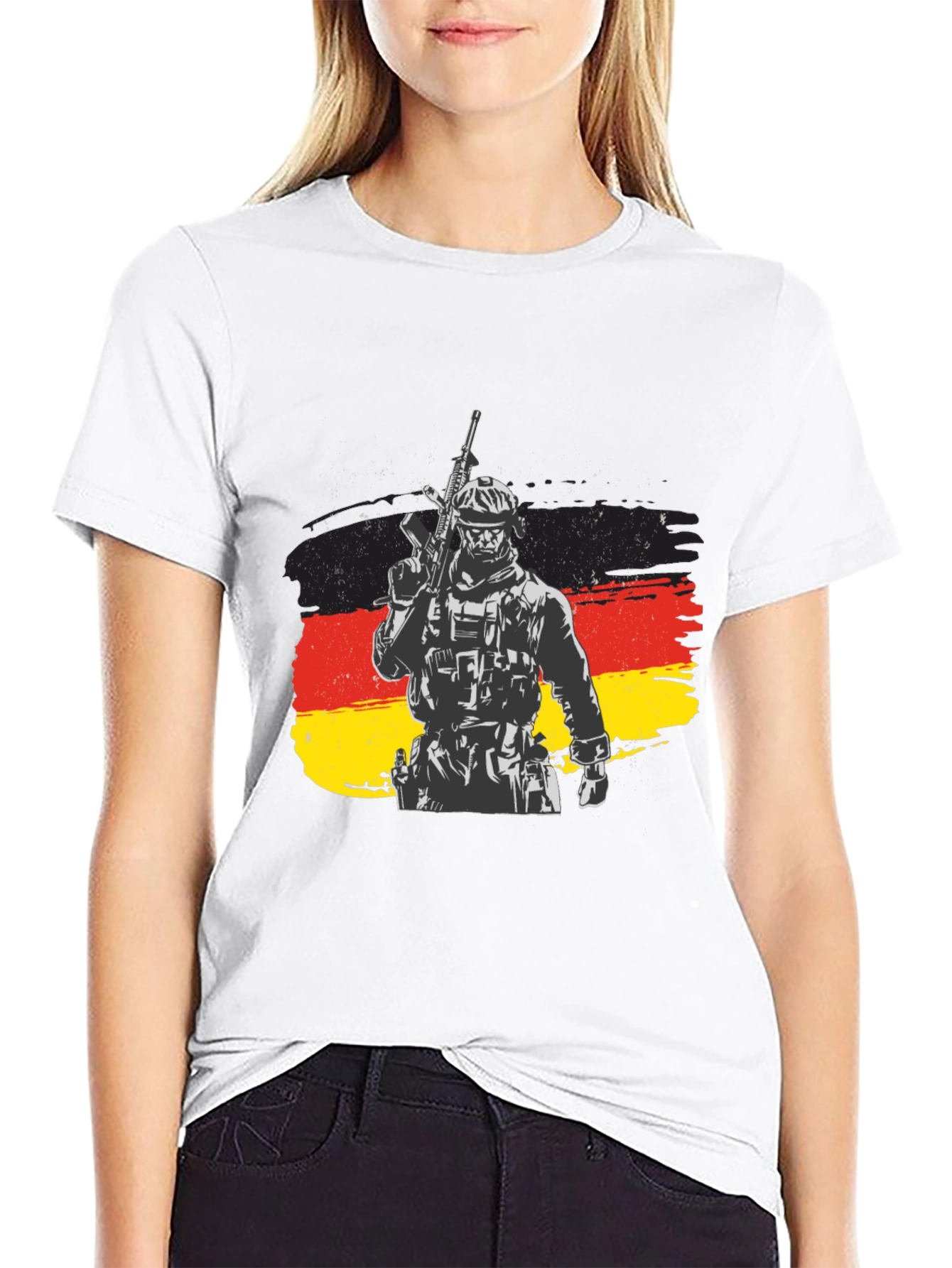 German Soldier Flag Graphic Tee