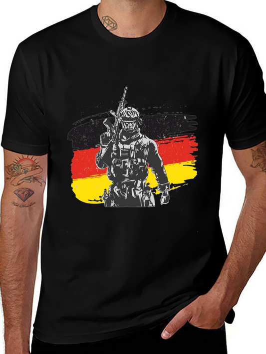 German Soldier Flag Graphic Tee