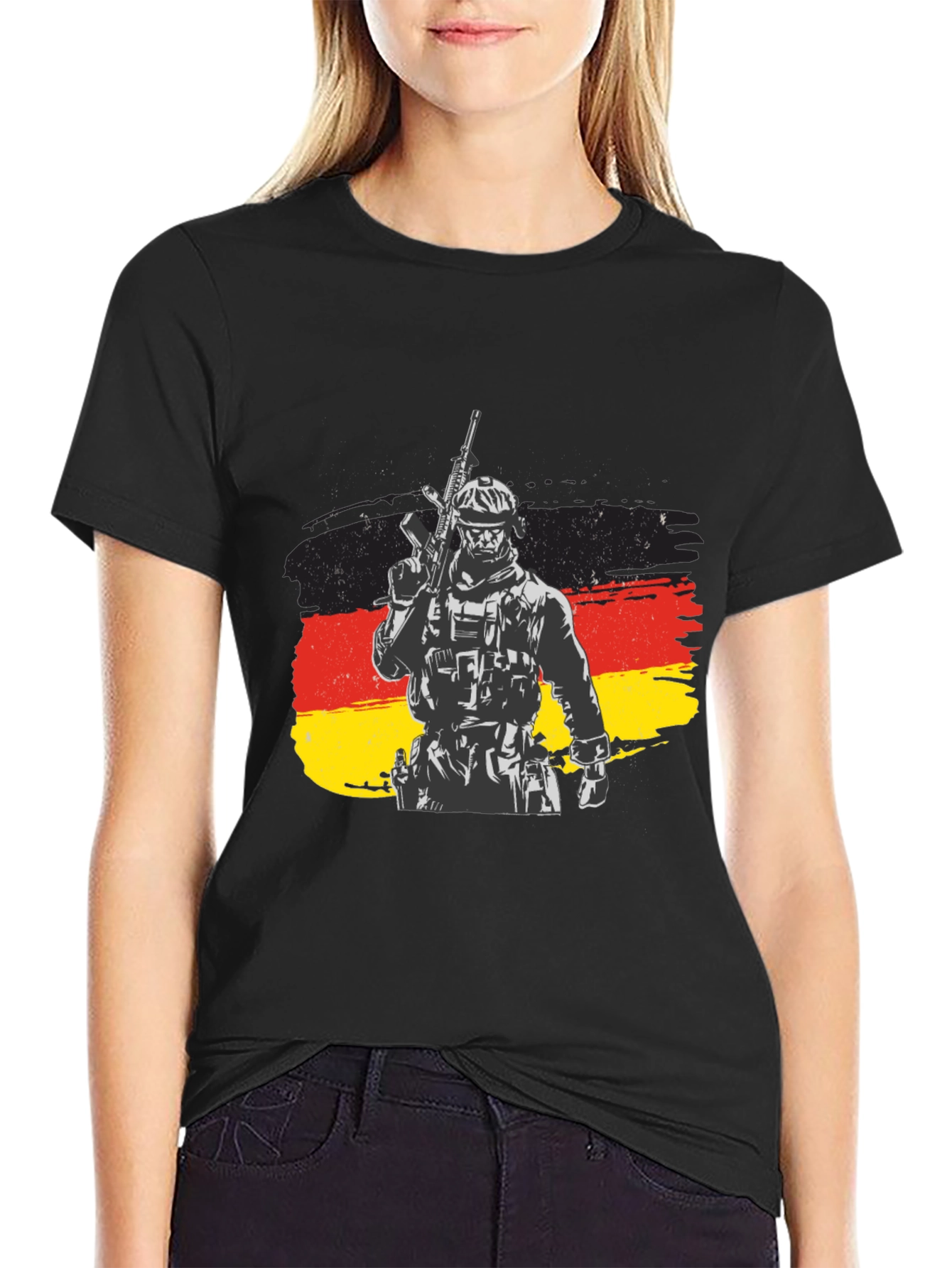 German Soldier Flag Graphic Tee