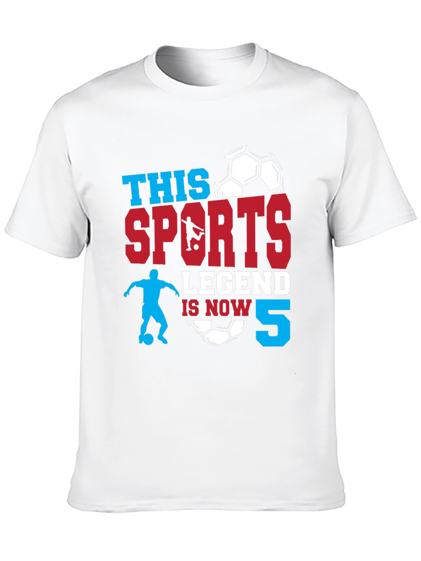 Sports Legend 5th Birthday T-Shirt - Soccer Theme