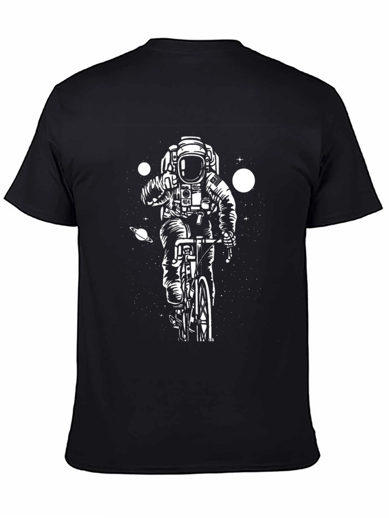 Astronaut Biking Graphic Tee - Outer Space Cool