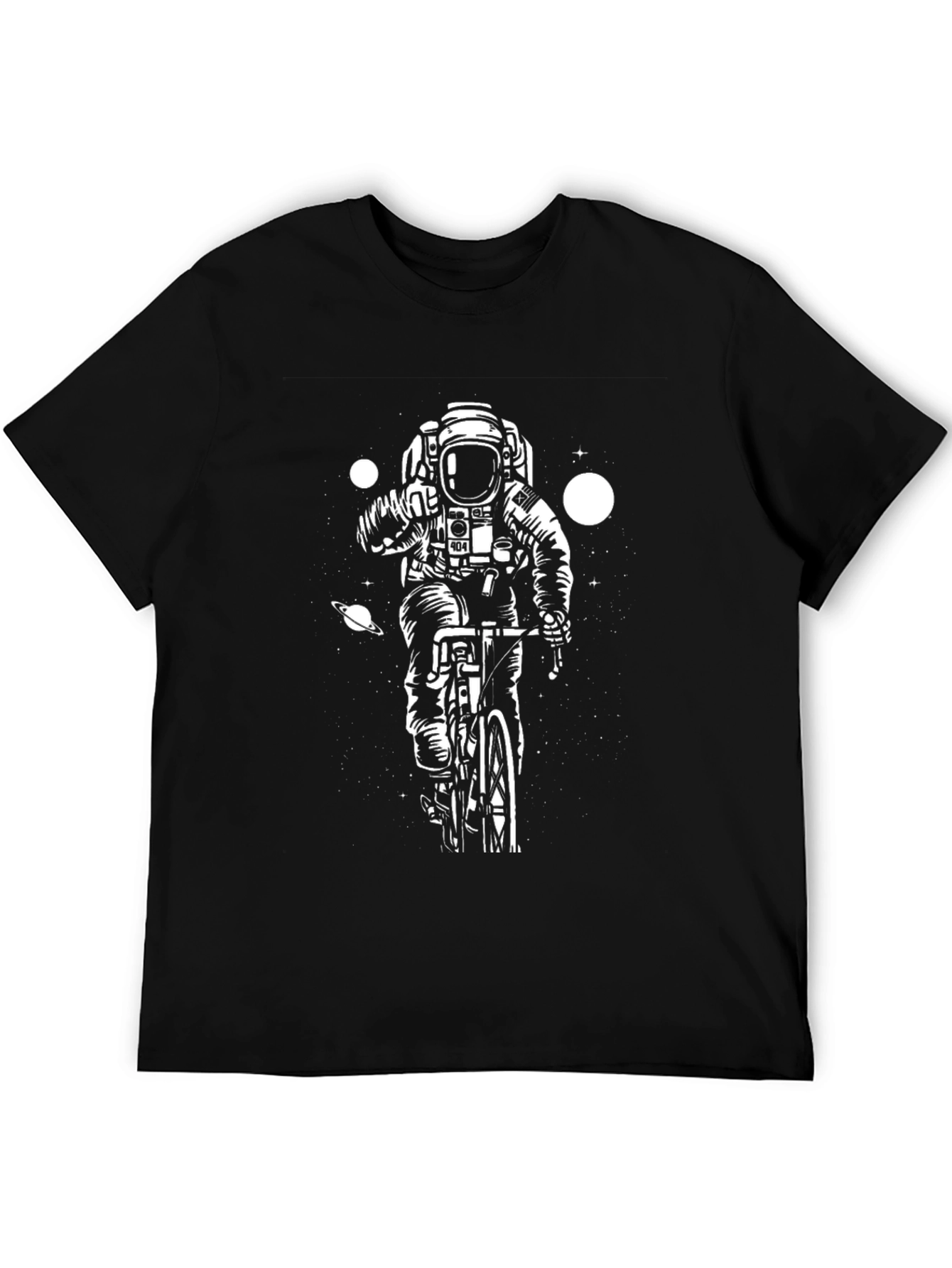 Astronaut Biking Graphic Tee - Outer Space Cool