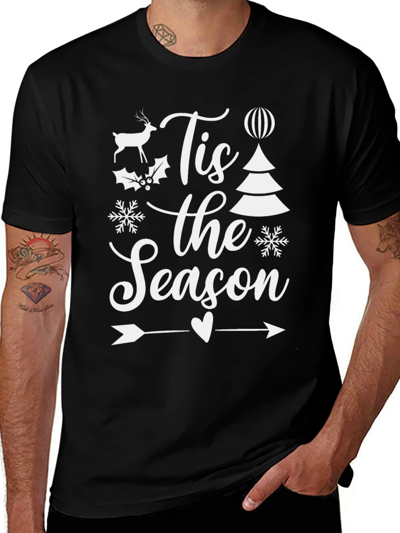 Tis the Season Christmas Graphic T-Shirt