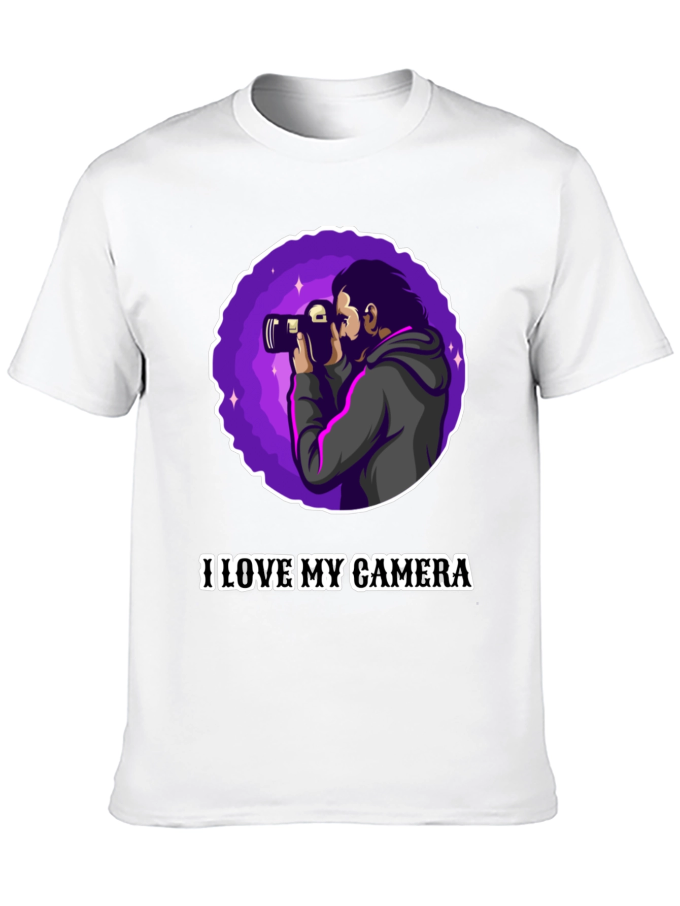 I Love My Camera Graphic T-Shirt