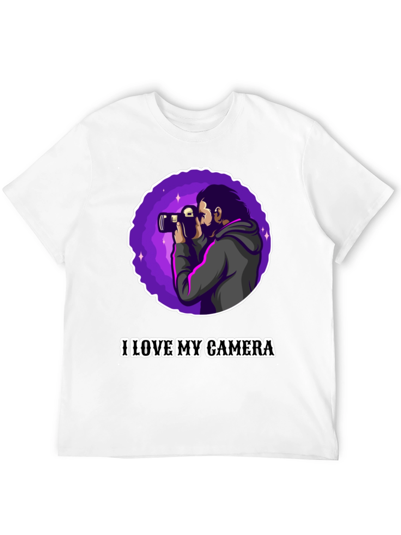I Love My Camera Graphic T-Shirt