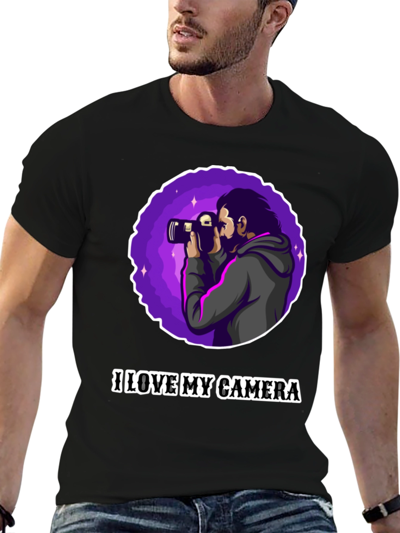 I Love My Camera Graphic T-Shirt