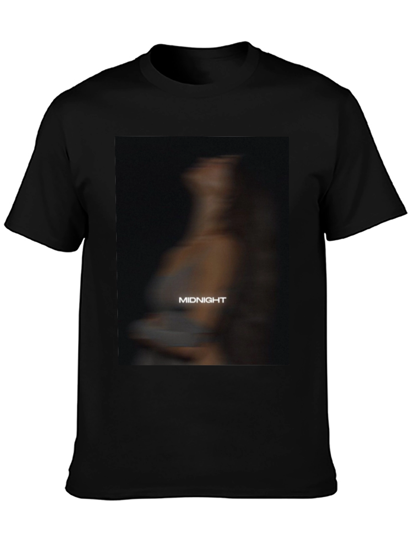 Midnight Graphic Print Black T-Shirt