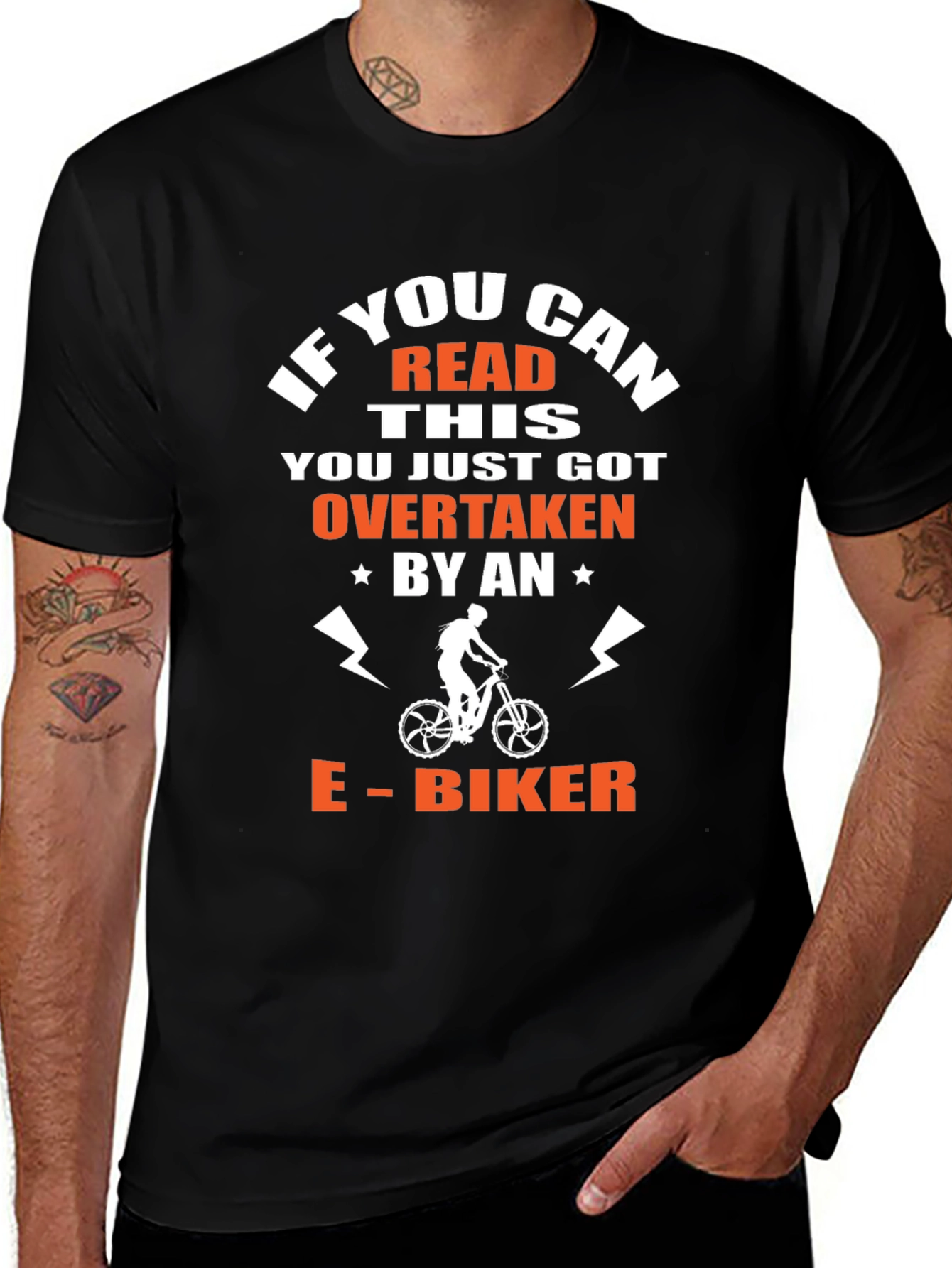 E-Biker Overtaken T-Shirt - Funny Cycling Tee