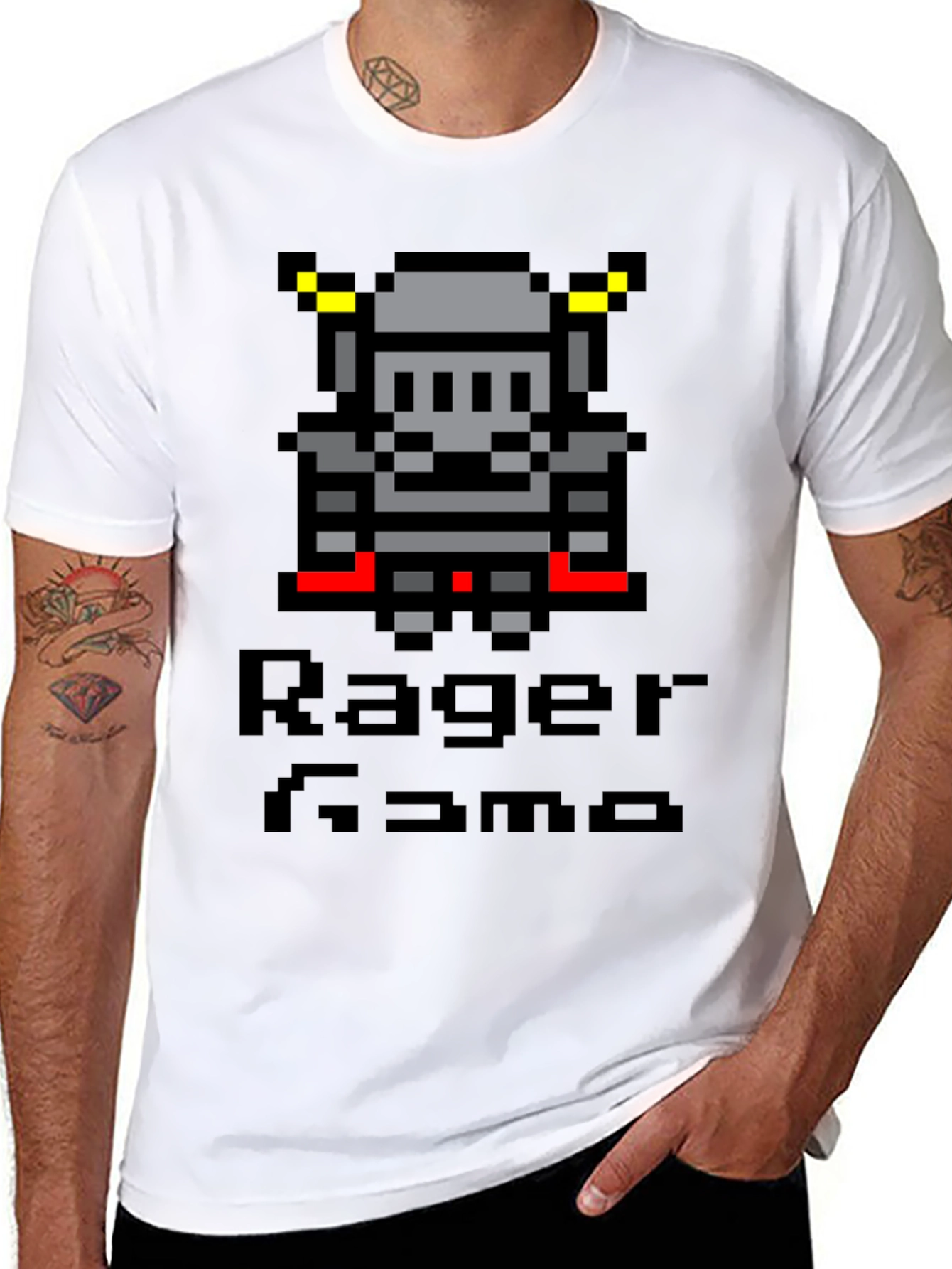 Pixel Knight T-Shirt - Rage Game Tee