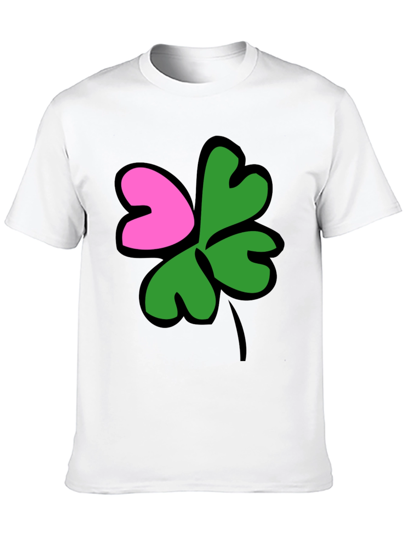 Lucky Clover Graphic Tee - Black