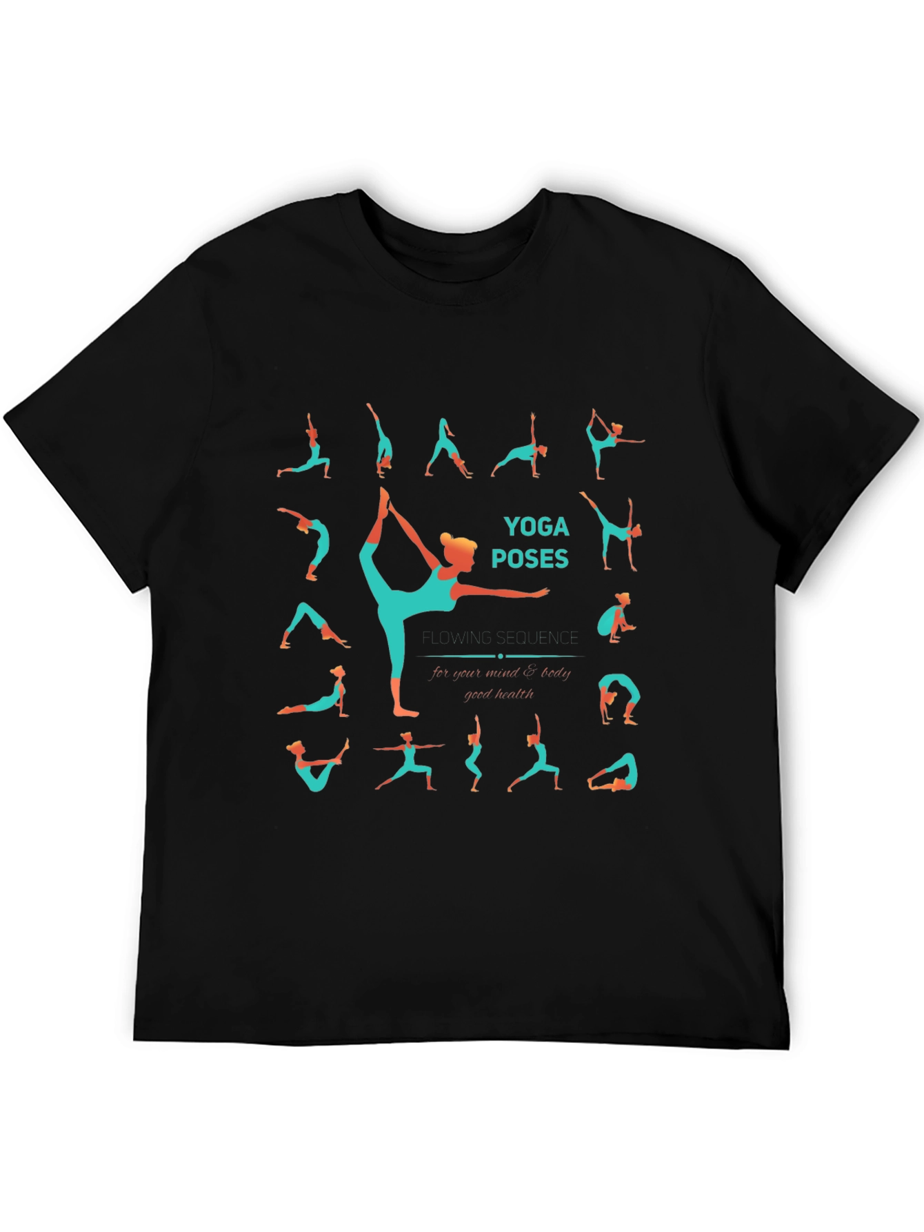 Yoga Poses T-Shirt - Zen Body & Health Tee