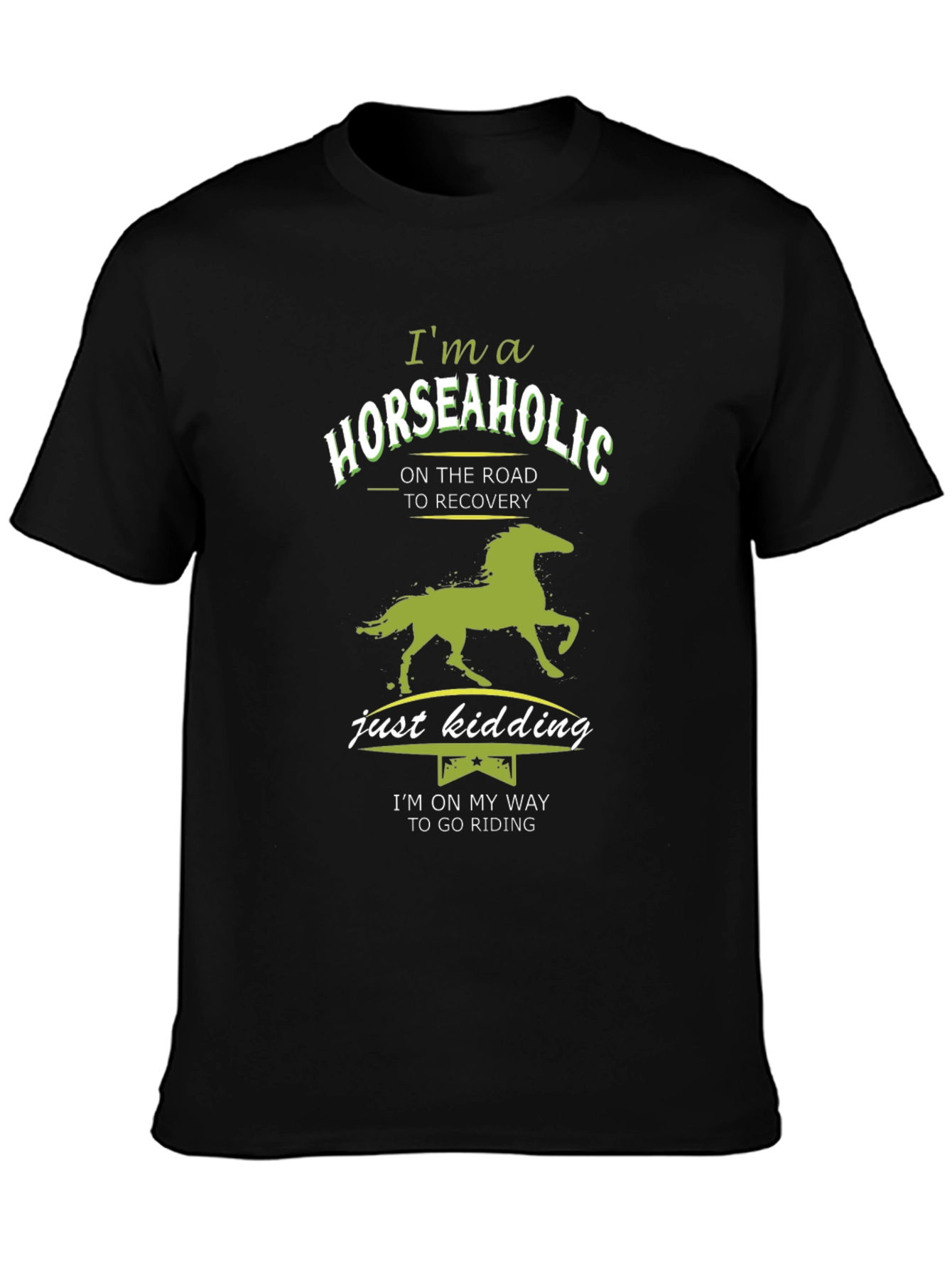 Horseaholic T-Shirt - Funny Equestrian Riding Tee